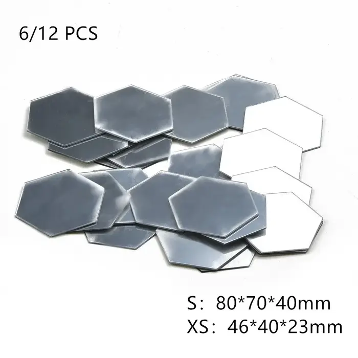 Autocollants muraux hexagonaux en acrylique