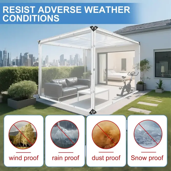 Bâche en PVC transparent 0