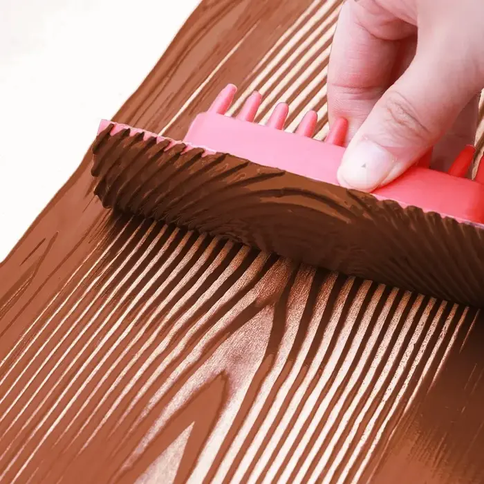 Nouveau pinceau à peinture grain de bois rouleau de caoutchouc brosse outils