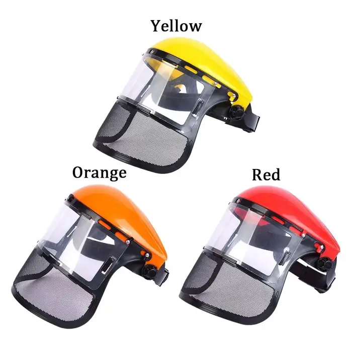 Masque de Protection en PVC monté sur la tête de sécurité