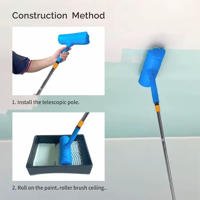 Rouleau de peinture de plafond anti-éclaboussures