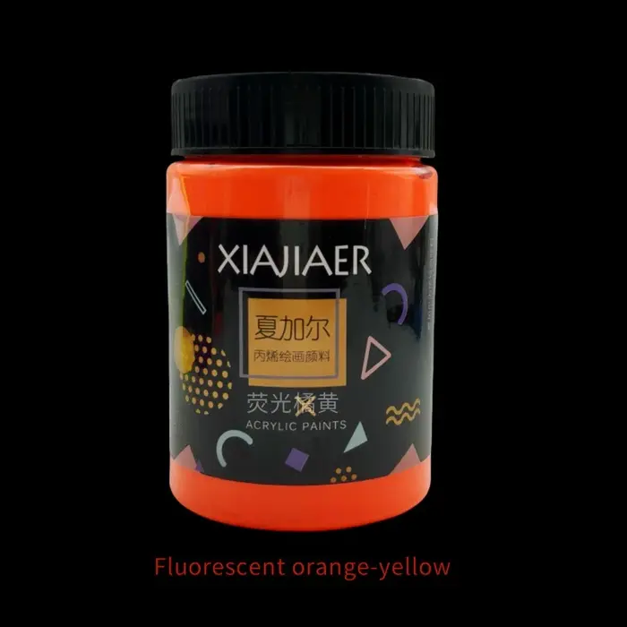 100 ml/boîte peinture acrylique fluorescente xiajiaer peint à la main