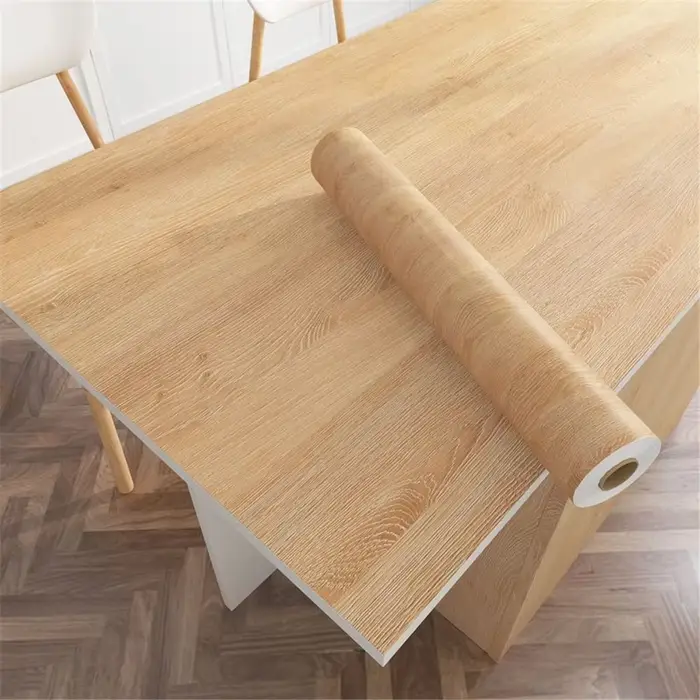 Papier peint auto-adhésif imperméable en PVC, en rouleaux, pour meubles et armoires, film décoratif 
