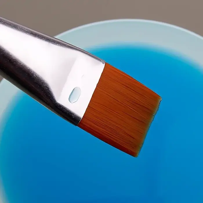 Pinceaux plats professionnels en acrylique pour aquarelle