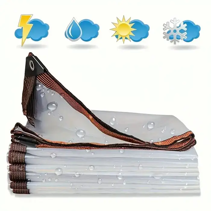 1 bâche transparente imperméable