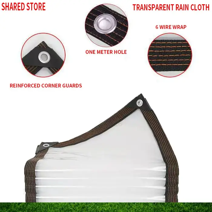 Bâche transparente épaisse et imperméable