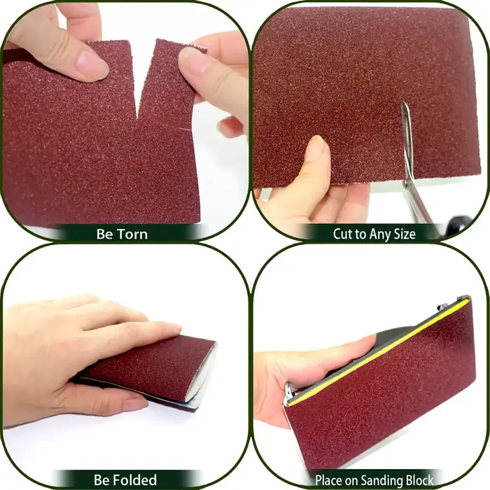 Rouleaux de papier abrasif en oxyde d'aluminium de 9