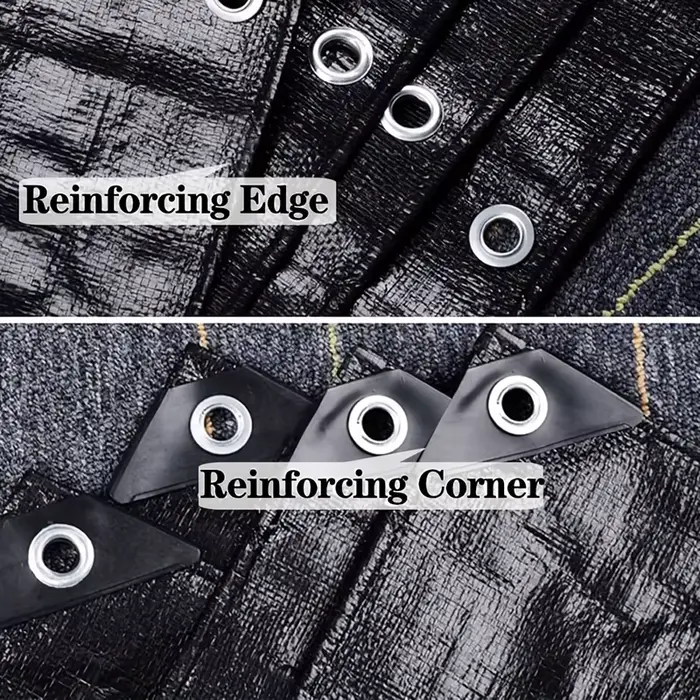 Bâche noire robuste, imperméable