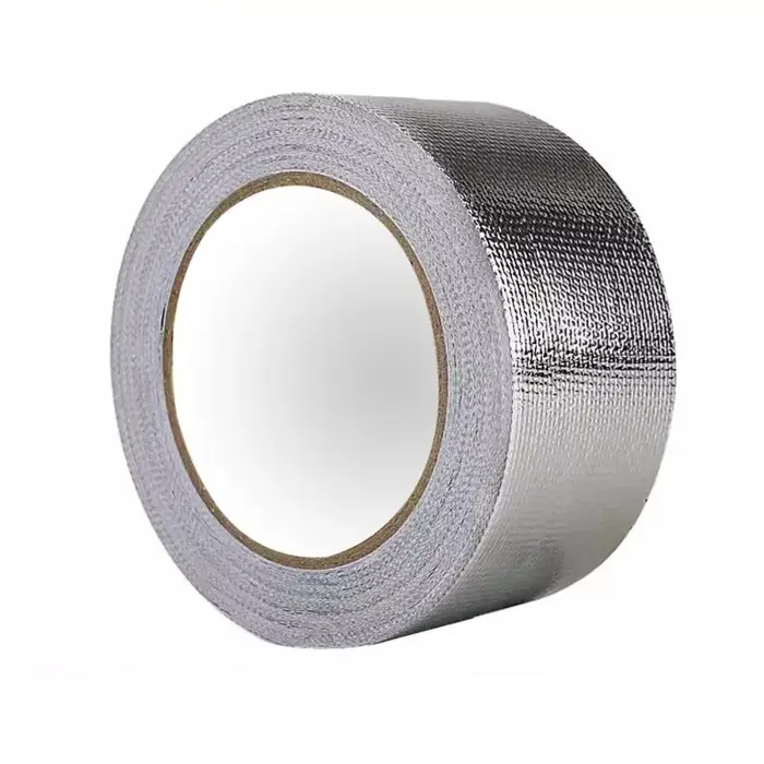 Nouveau 10M fibre de verre feuille d'aluminium ruban haute température argent