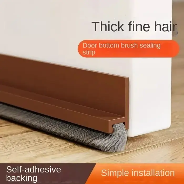 Bande d'étanchéité de porte à brosse auto-adhésive de 100CM