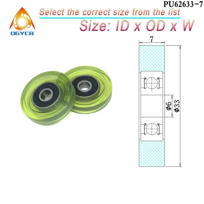 1 rouleau en PU enduit 6x30x18 PU62630-18 DE 30mm