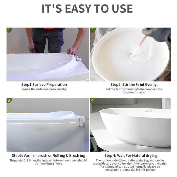 Kit de peinture pour carrelage de salle de bains