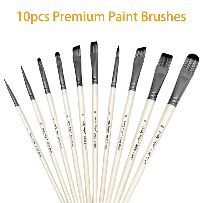Ensemble de pinceaux de peinture d'artiste