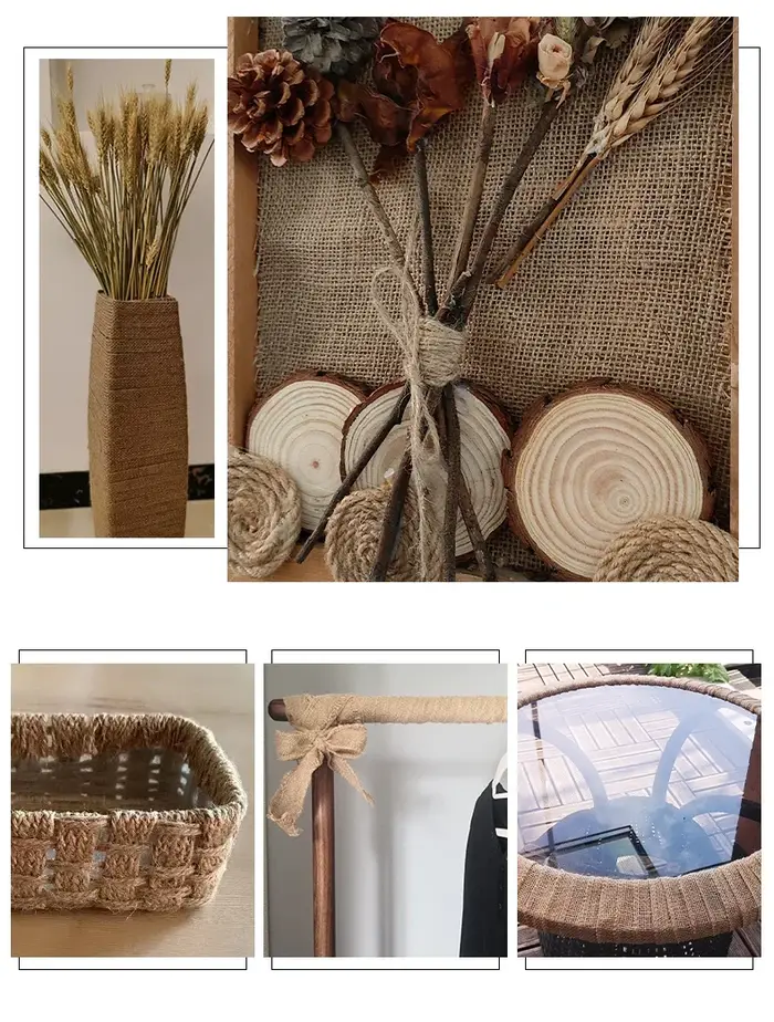 Rouleau de tissu de Jute naturel