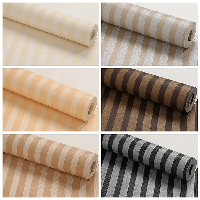 Papier peint imperméable à rayures SAINT