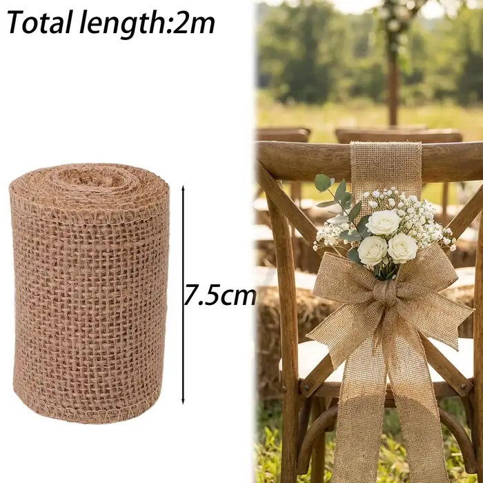 Rouleau de tissu de jute de 3/5/7