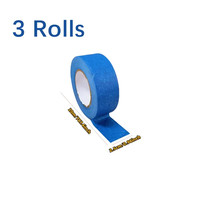 3 rouleaux/ensemble ruban de peinture multi-surfaces masquage facile à enlever
