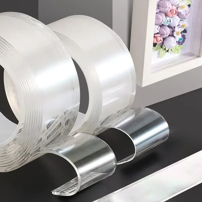 Autocollant Double face en Silicone Transparent