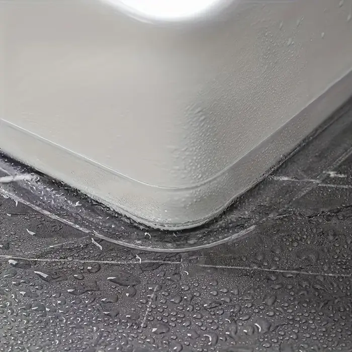 1/2 rouleaux ruban auto-adhésif PVC Transparent imperméable bandes murales de salle de bains