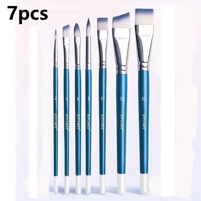 Ensemble de pinceaux de peinture professionnels, pinceaux larges et délicats pour le maquillage et l