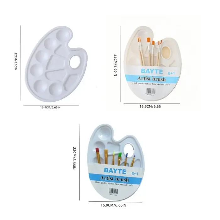 Palette en plastique blanc 1 pièce/7 pièces