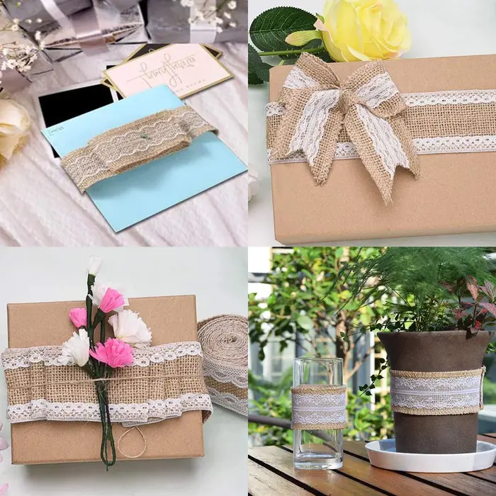 Ruban en Toile de Jute Naturelle