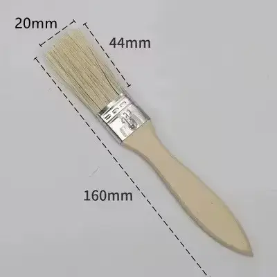 Pinceaux à manche (lot de 4) adaptés à l'art, aux travaux manuels, au plâtrage, à la peinture, à l'a
