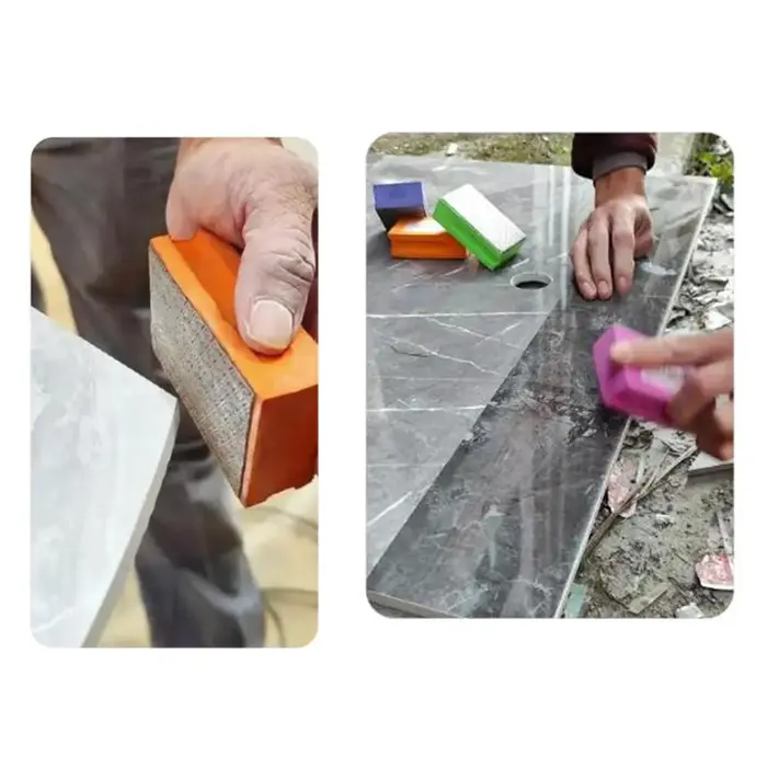 1 pièce 60/100/200/400 # Bloc de ponçage par galvanoplastie, tampons de polissage portatifs pour le bois, le verre, le marbre, le métal, le meulage