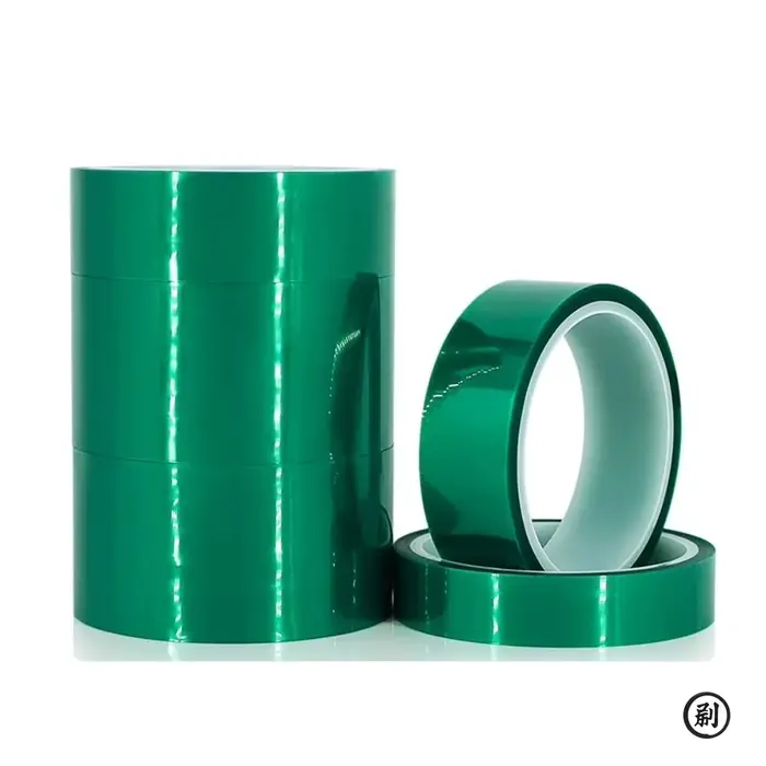 Ruban de masquage en polyester vert haute température