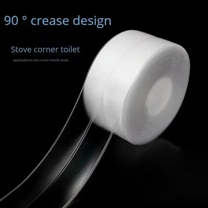 Ruban adhésif transparent imperméable pour cuisine et salle de bain