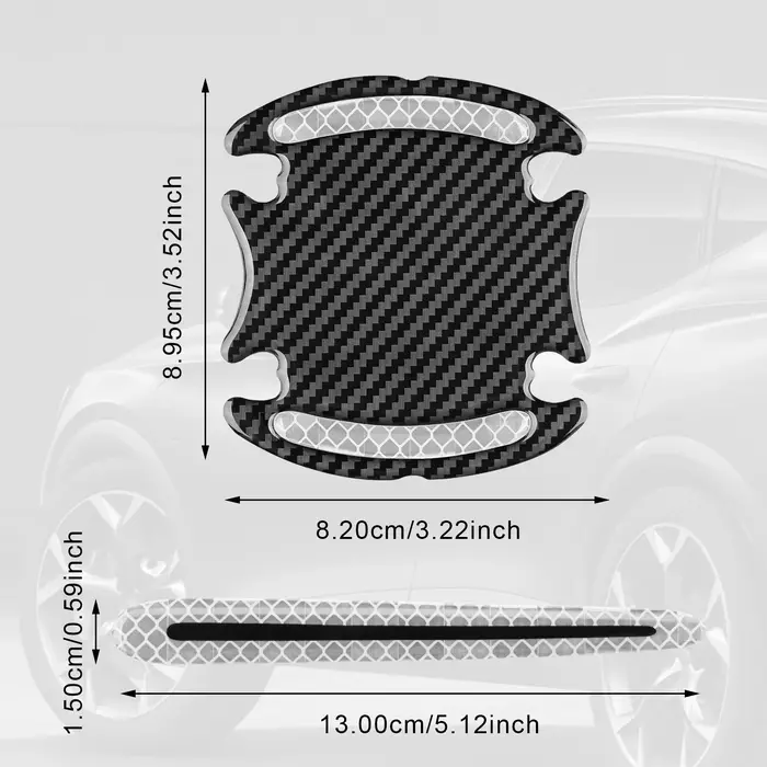 Autocollant de protection anti-rayures pour porte