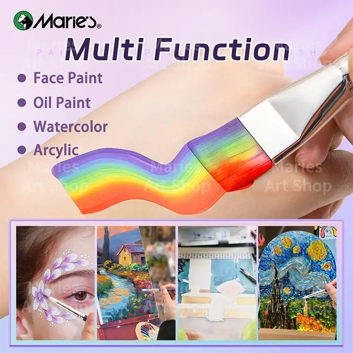 1 pinceau Marie, pinceau pour peinture acrylique