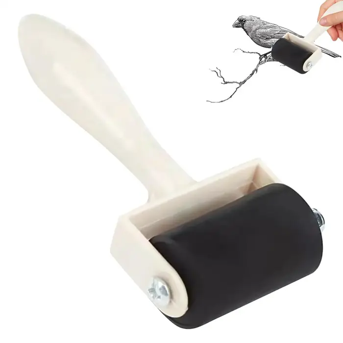 Rouleau en caoutchouc professionnel S/M/L pour peinture à l'encre
