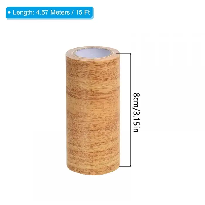 Ruban adhésif de réparation de Grain de bois véritable 8cm x 4.5M/rouleau pour la rénovation de lign
