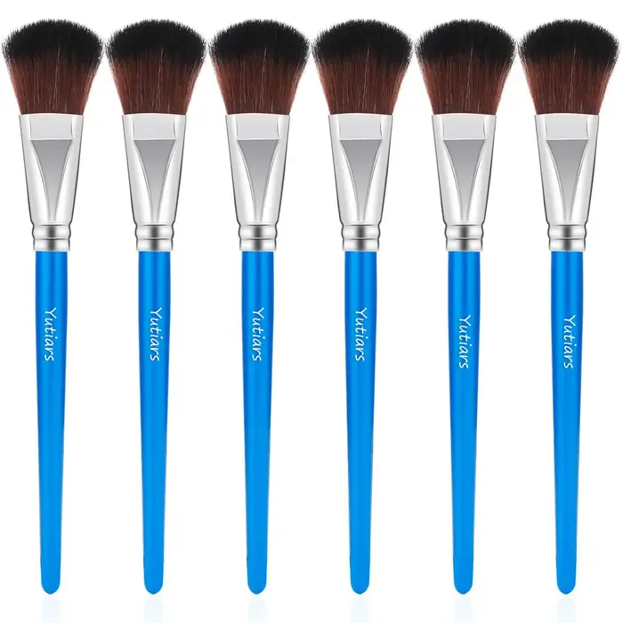 6 pièces brosse de vadrouille pour peinture acrylique 1 pouce pinceau de mélange pinceaux