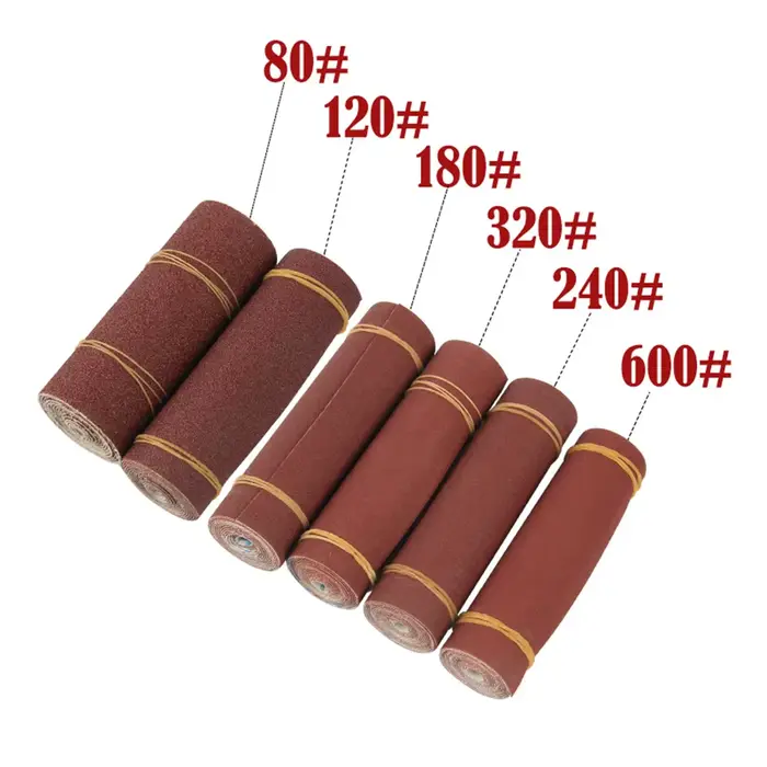 Rouleau de tissu émeri grain 1M 80 600, papier de verre de polissage pour outil de meulage, travail