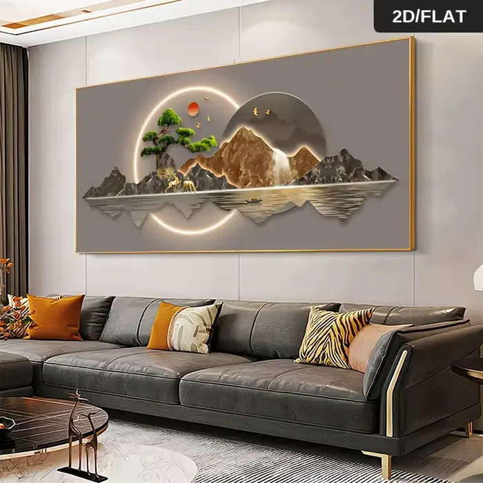 1 pièce, art sur toile abstrait sans cadre, paysage, pour salon, décoration murale de chambre à couc