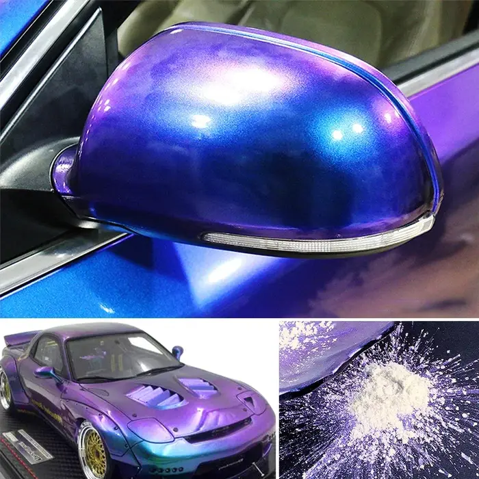 Pigments de revêtement caméléon de voiture à couleur changeante