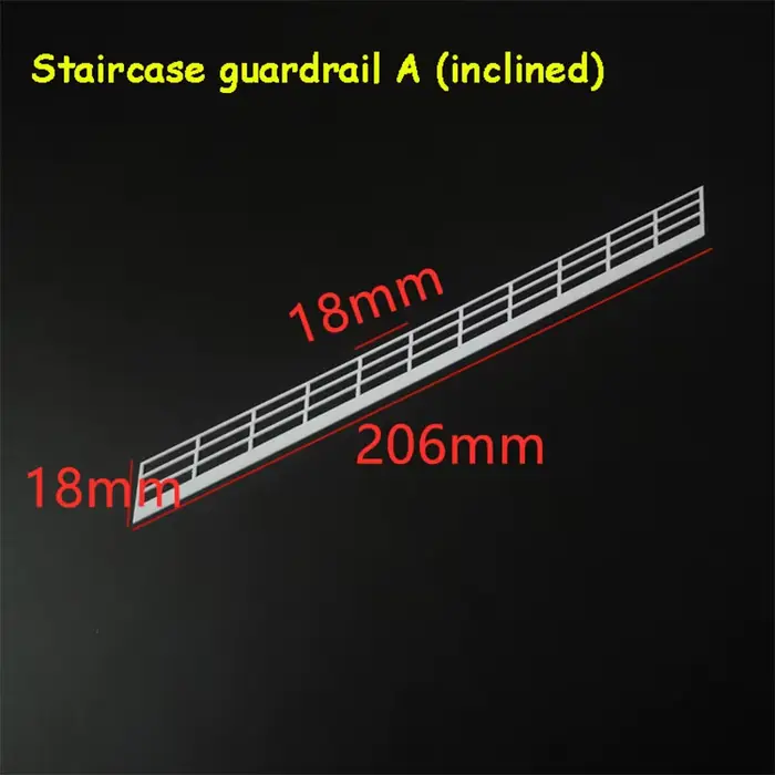 Simulation d'escalier Oblique/droit, modèle de garde-corps, bricolage, scène de construction, matéri
