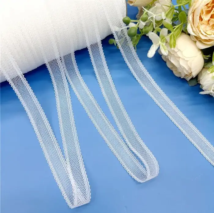 Rubans en dentelle de Polyester de 10 à 16mm de largeur, jolies garnitures en dentelle blanche, bric