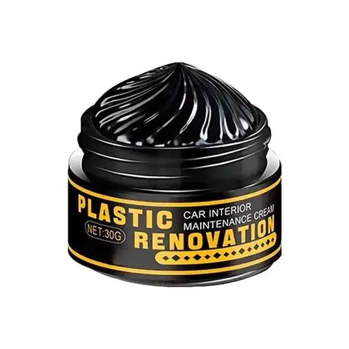 Pâte de réparation de revêtement plastique, brillant noir et blanchiment longue durée, baume de reco