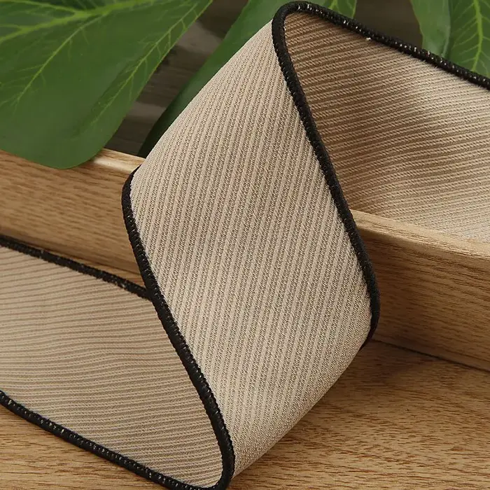 Ruban sergé noir et blanc de 10 yards (30 mm et 50 mm) pour la confection artisanale de nœuds pour cheveux