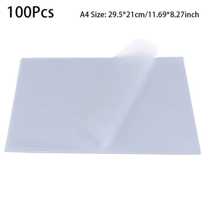 Papier calque A4, 100 feuilles, papier de copie transparent pour la pratique de la calligraphie au s