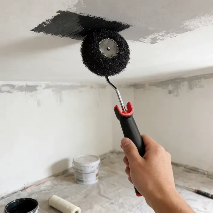 Pinceau à peinture pour bordures, applicateur de peinture, rouleau à peinture pour plinthes, plafond