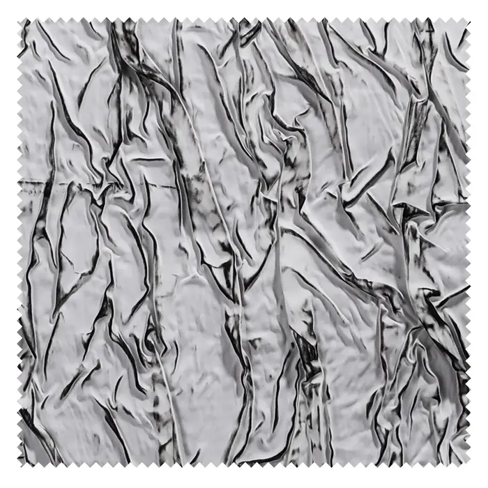 Tissu gaufré Bergame, peinture blanche