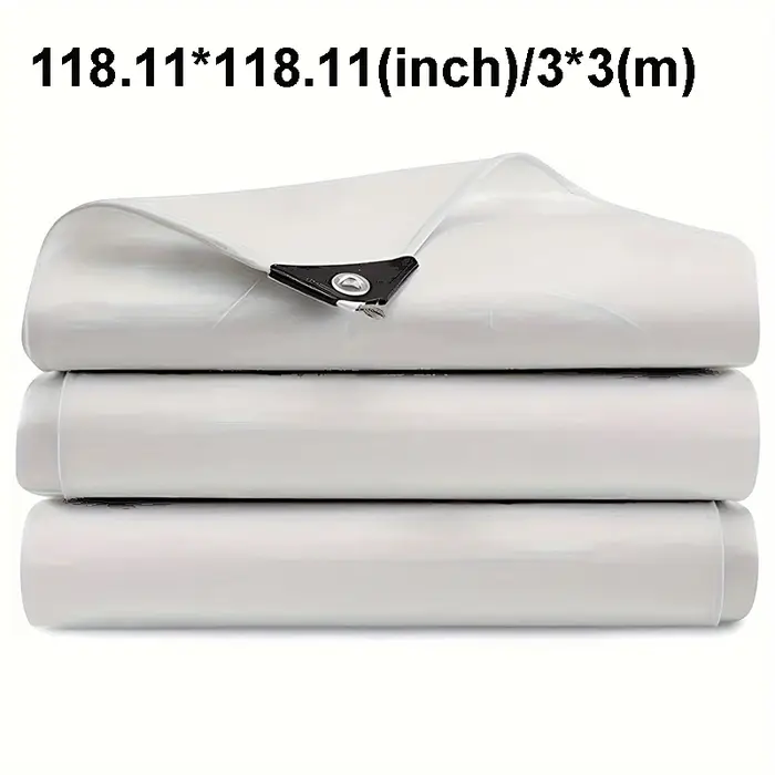 Bâche imperméable blanche rectangulaire anti-UV