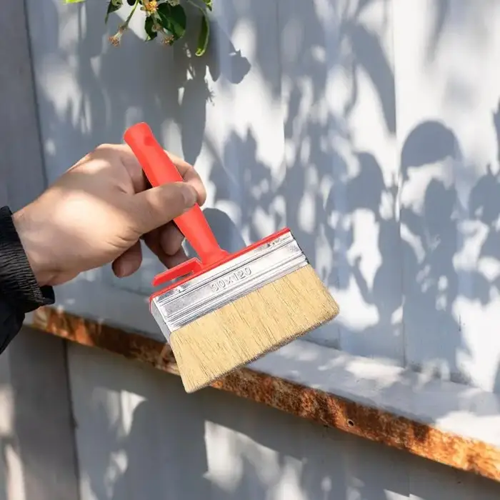 Pinceau à peinture à tête plate lisse pour peindre les murs