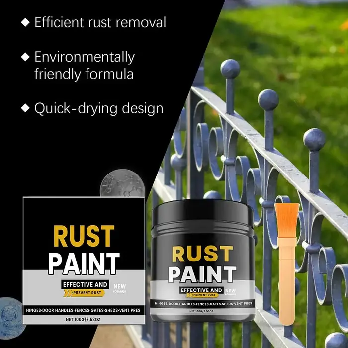 Peinture grise antirouille pour métal