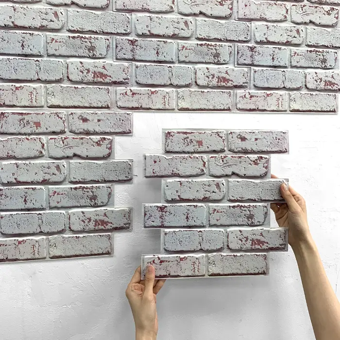 Panneau mural en fausse brique