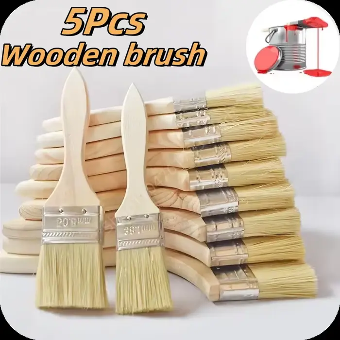 Pinceau à peinture avec manche en bois